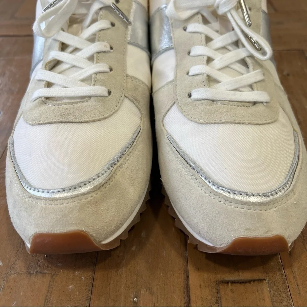 J. Crew - sneaker trainers metallic colorblock Metallic Silver - Size 9